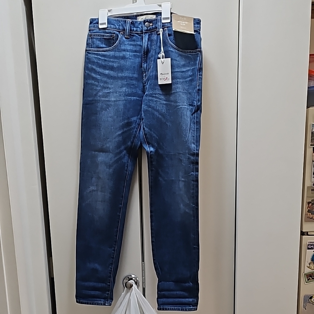 Madewell x BCRF athletic slim authentic flex denim jeans - 30x30